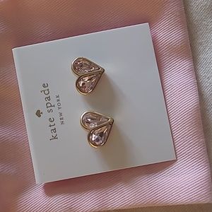 Kate Spade light pink heart earrings